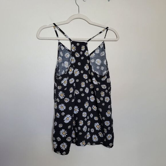 Floral Daisy Racerback Tank Top Camisole Juniors Extra Large Y2K 90s Sunflower - Picture 6 of 7